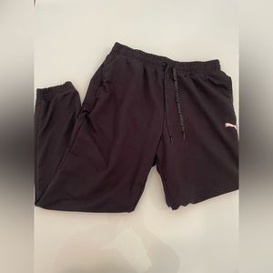 Puma Oversized Sweatpants Women’s Size Medium Pink Logo